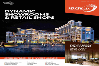 Book future ready office spaces @ Rs 20.80 Lacs at Maya Garden Magnesia in Zirakpur, Chandigarh